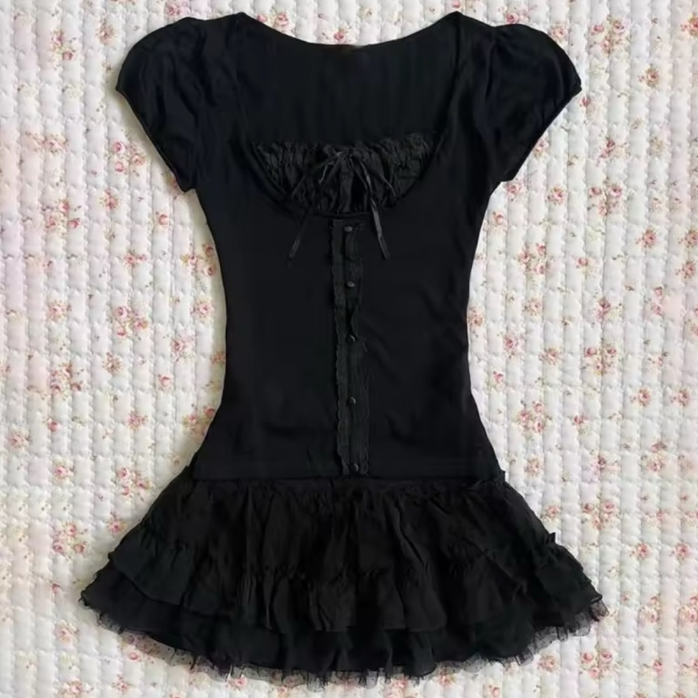 Elegant Black Mini Dress